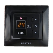 Терморегулятор для теплого пола Еastec E-34 программируемый черный